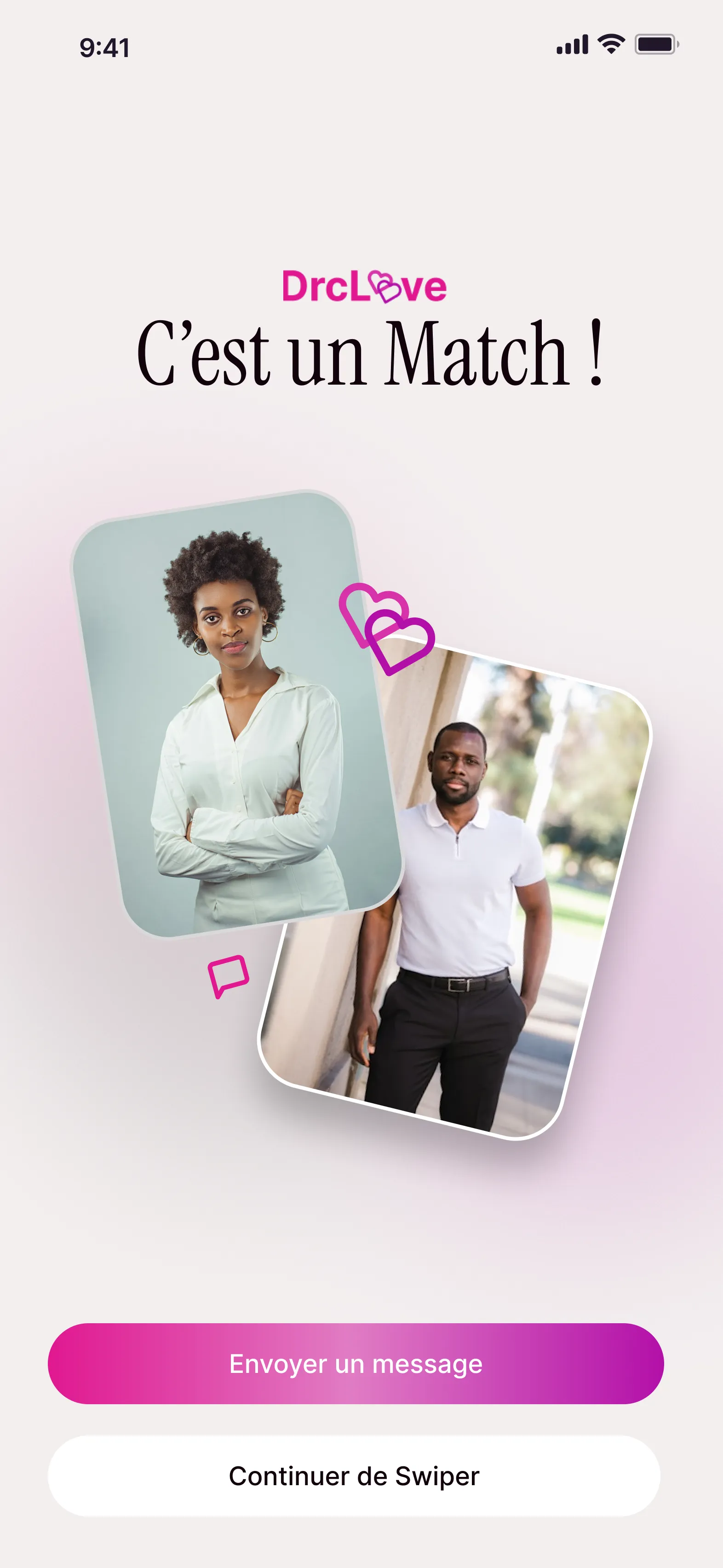 Screenshot of DRC Love