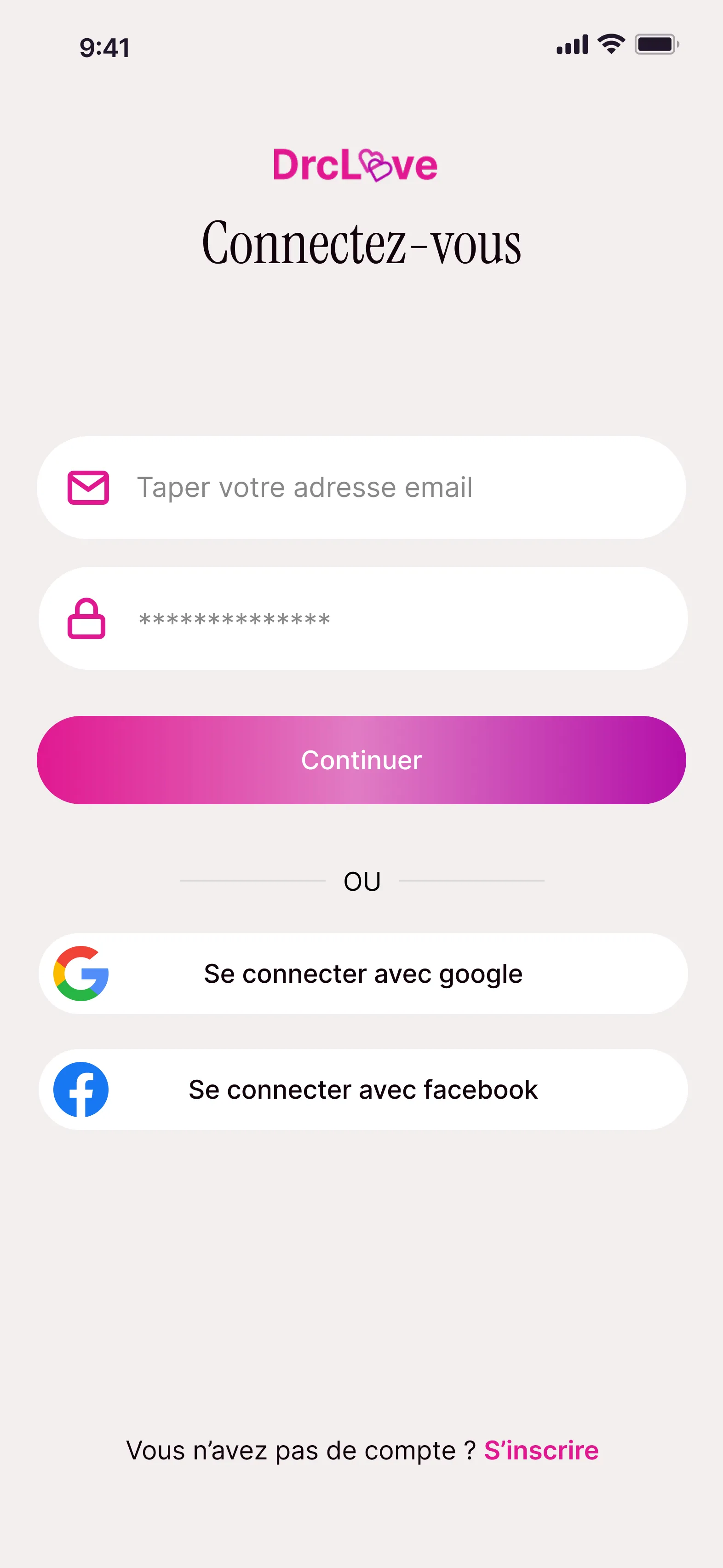 Screenshot of DRC Love
