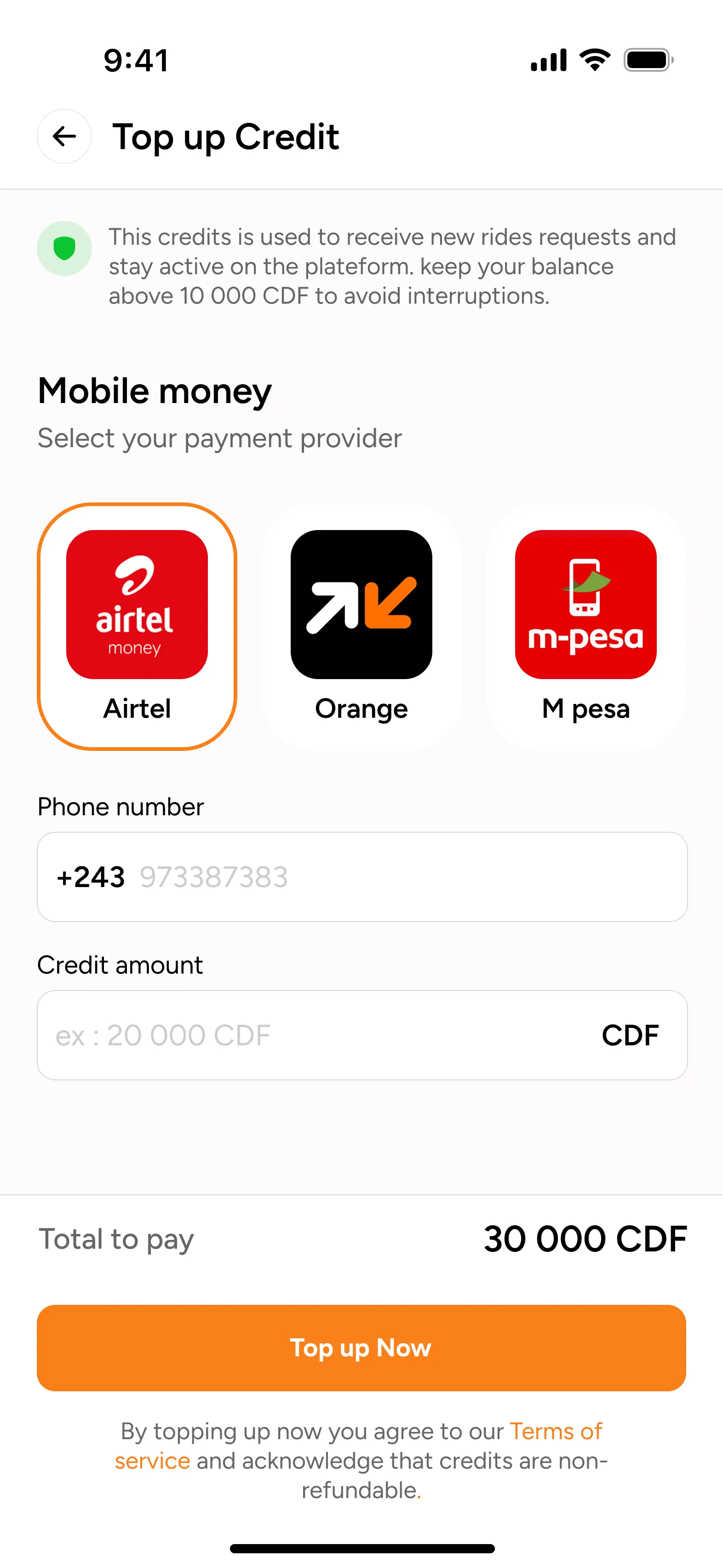 Screenshot of Tshiakani VTC